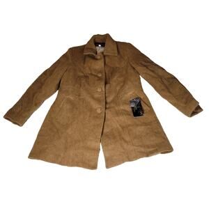 Ninalpaca Blazer Womens Size 42 Brown Alpaca Wool Made in Peru Coat Jacket Cold